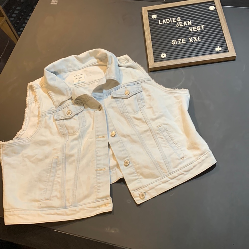 Ladies Old Navy Jean Vest